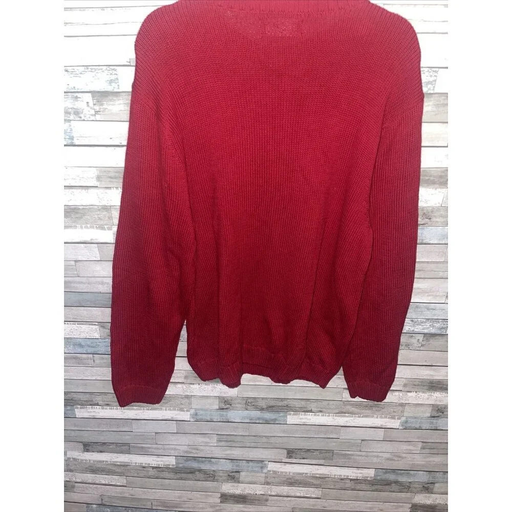 Chaps knitted sweater red Men’s size large